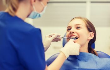 Teen Girl At Dentist